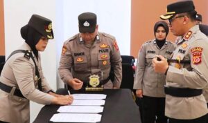 Kapolres Aceh Timur Lantik Kompol Dewi Maulidar Sebagai Kabagren