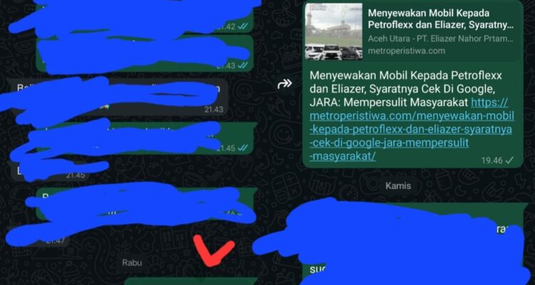 Humas PT. Eliazer Bantah Blokir Nomor HP, Wartawan dan Geuchik Ring 1 Cluster IV: Bek Sulet Lam Buleun Puasa