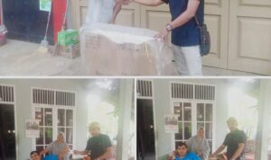 Ketua (IJAPDA) Serahkan Titipan Bantuan Kursi Roda Mantan Keuchik Seumirah Nisam Pada Ismail Pemuda Yatim dan Cacat Kandang Lhokseumawe