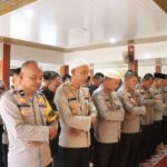 Polres Aceh Utara Gelar Shalat Ghaib Atas Meninggalnya Tiga Prajurit Bhayangkara Polda Lampung
