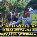 Galian dan Pagar Seng Proyek Pipa PDAM PT Toya Perdana, Mengancam Nyawa Pemudik  di Kawasan Kota Lhokseumawe