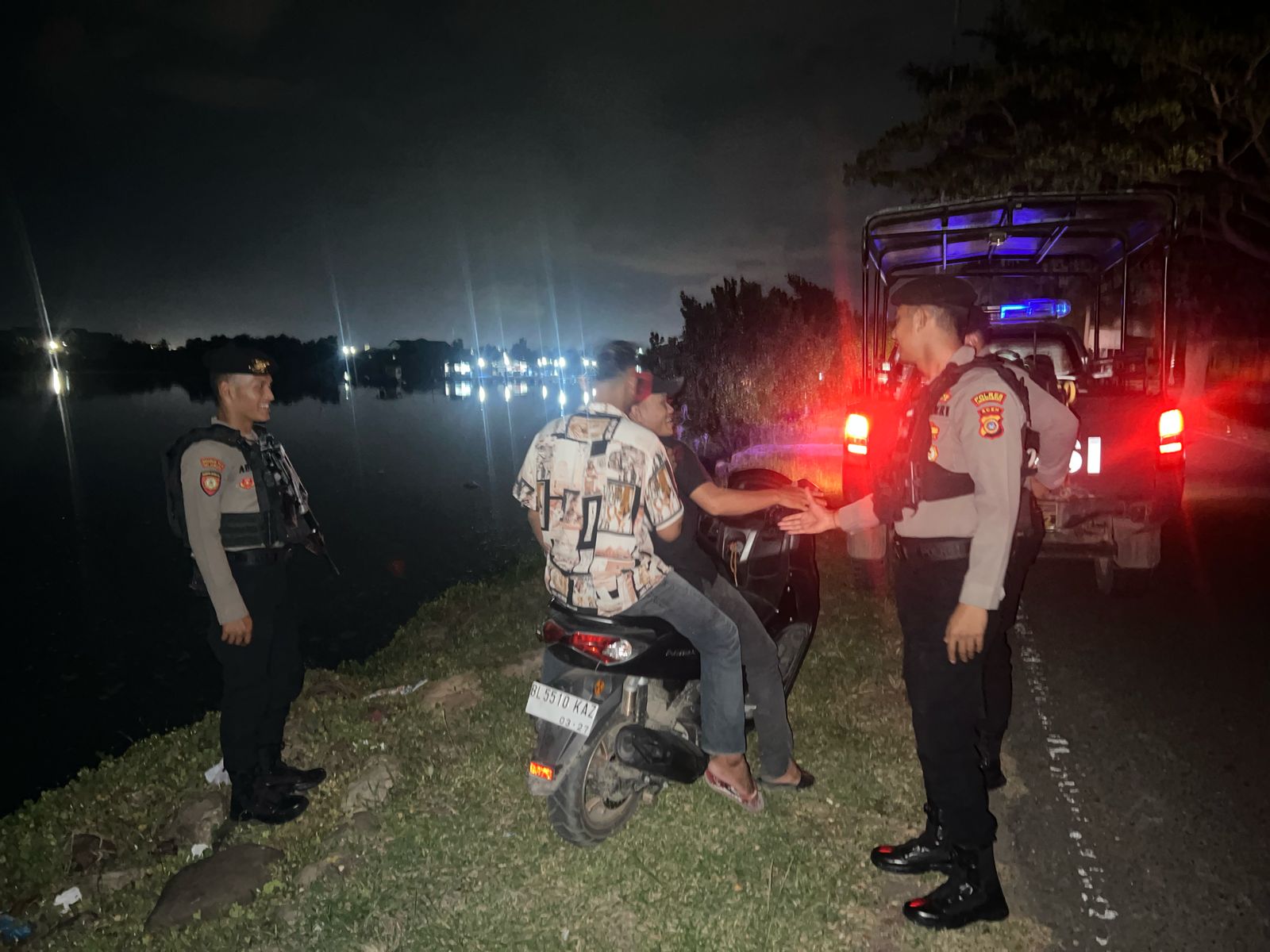 Cegah Gangguan Kamtibmas, Satsamapta Polres Lhokseumawe Gelar Patroli Perintis Presisi di Titik Rawan