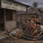 Geger! Pria Tewas Terkapar di Depan Warung Tuak STM Hulu, Keluarga Histeris Diselimuti Duka Mendalam
