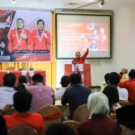Suasana pembukaan Konfercab XII GMNI Pematangsiantar di Siantar Hotel