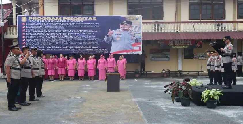 Kapolres Siantar Pimpin Sertijab AKP David dan Iptu Suhaira