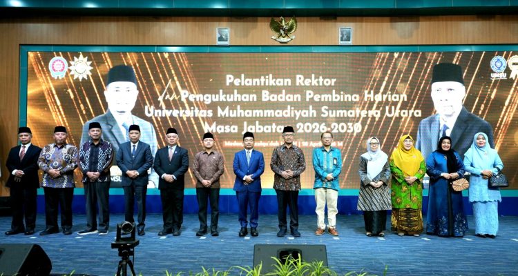 Estafet Kepemimpinan UMSU: Prof Akrim Resmi Dilantik Jadi Rektor, Prof Agussani Jabat Ketua BPH Periode 2026-2030