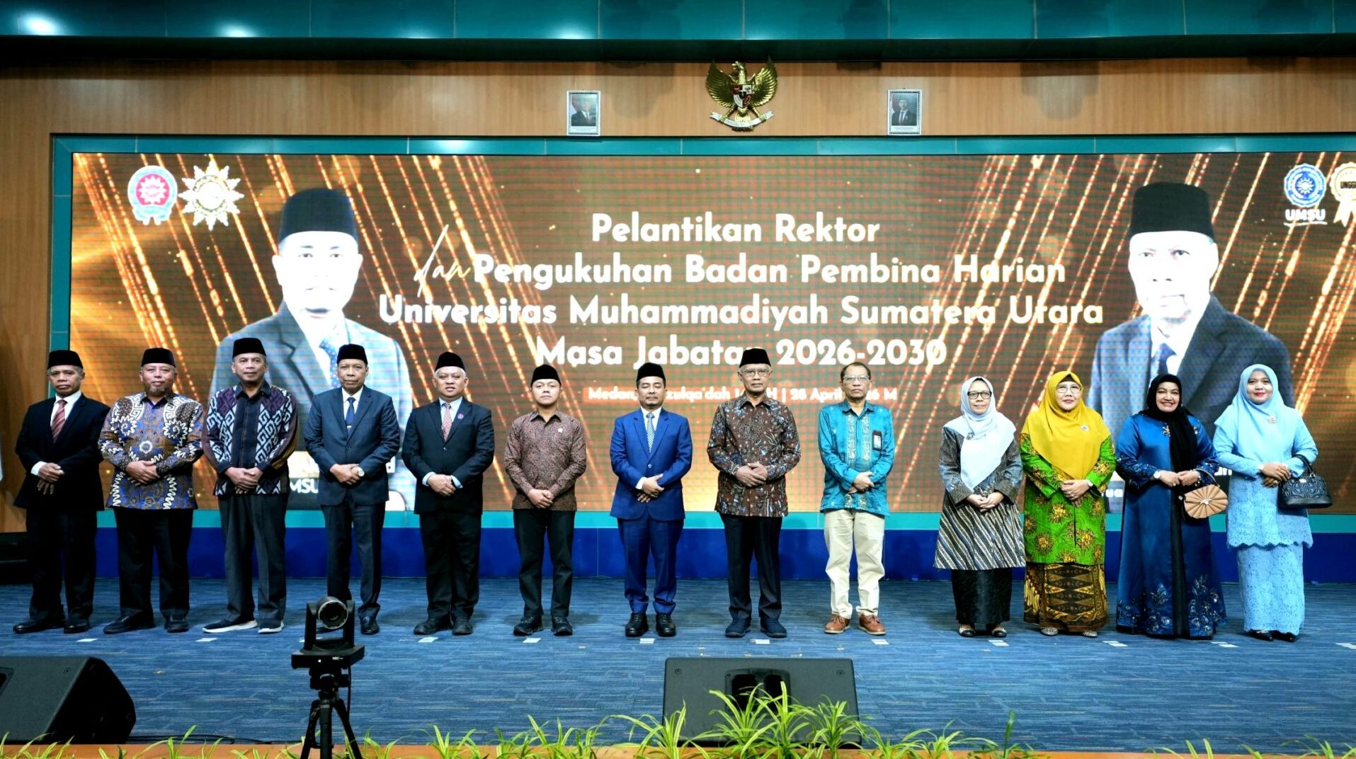 Estafet Kepemimpinan UMSU: Prof Akrim Resmi Dilantik Jadi Rektor, Prof Agussani Jabat Ketua BPH Periode 2026-2030