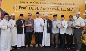 Jajaran KUA Medan Kota Hadiri Syukuran Guru Besar Prof Ardiansyah