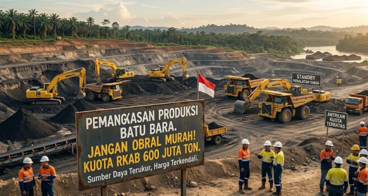 Pemerintah Pangkas Produksi Batu Bara di RKAB 2026