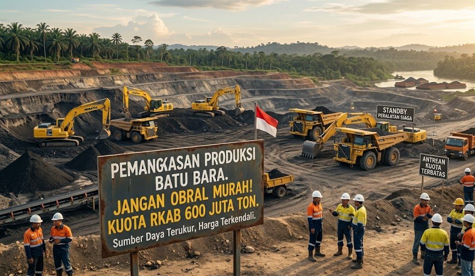 Pemerintah Pangkas Produksi Batu Bara di RKAB 2026
