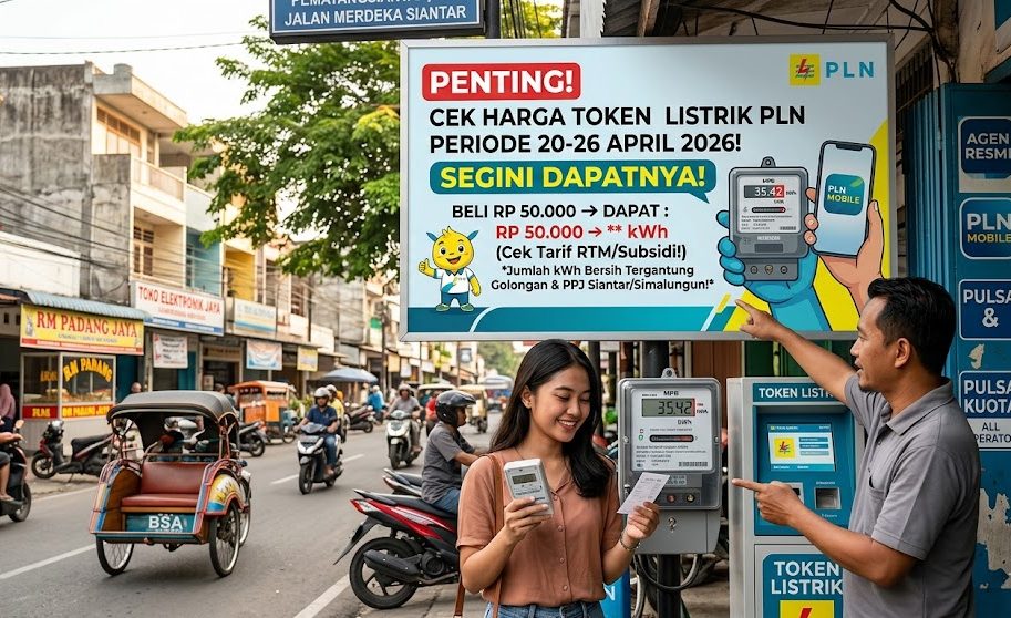 Segini Harga Token Listrik PLN Periode 20-26 April 2026, Cek Dulu Biar Gak Kaget Pas Isi Ulang!