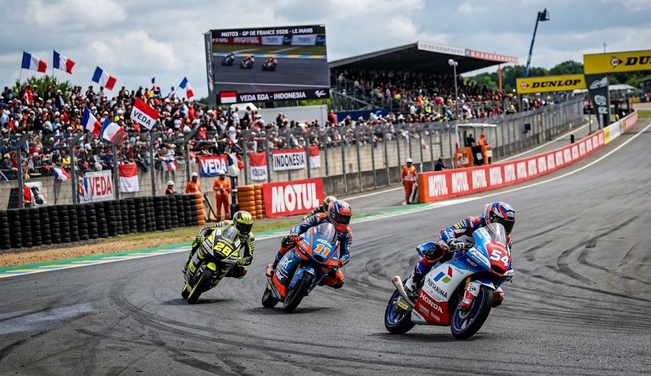 GASPOL DI LE MANS! Veda Ega Siap Gebrak Moto3 Prancis Sore Ini, Catat Jadwal Mainnya!