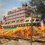 Heboh! Ribuan Warga Padati Pantai Bahari, Ritual Bakar Tongkang Berlangsung Meriah